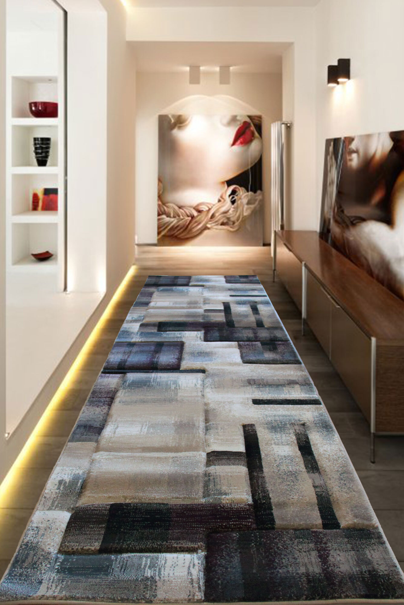 Large View Panama Beige Contemporary Rug