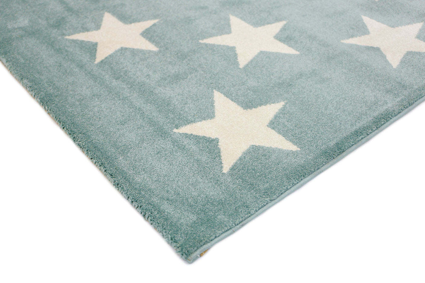 Petite Aqua Modern Star Kids Rug