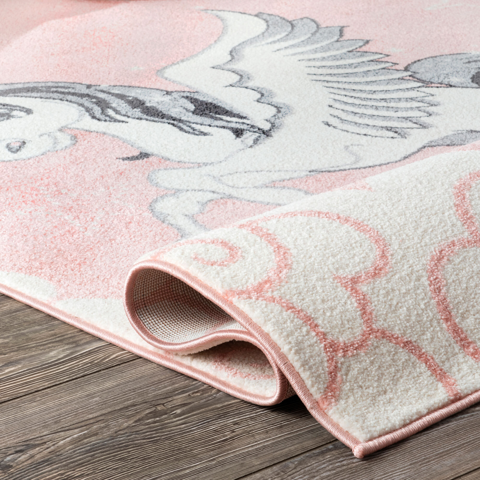 Poppy Flying Unicorn Kids Rug