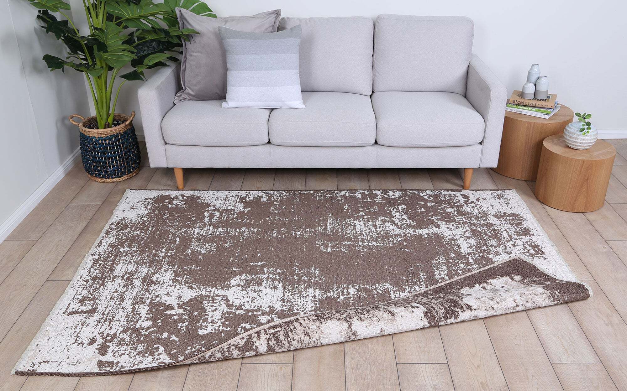 Ryan Transitional Brown Rug