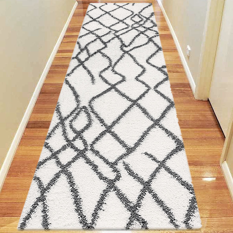 Large View Salem Moroccan Ivory Shaggy Rug