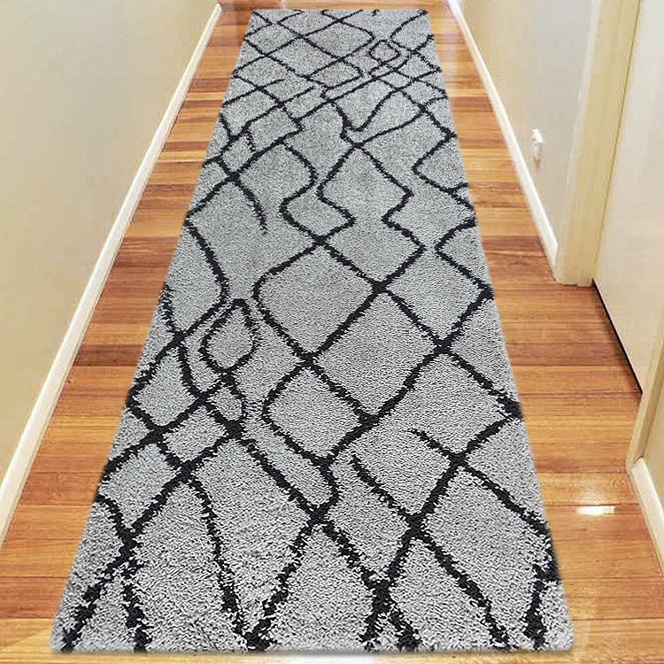 Salem Moroccan Grey Shaggy Rug