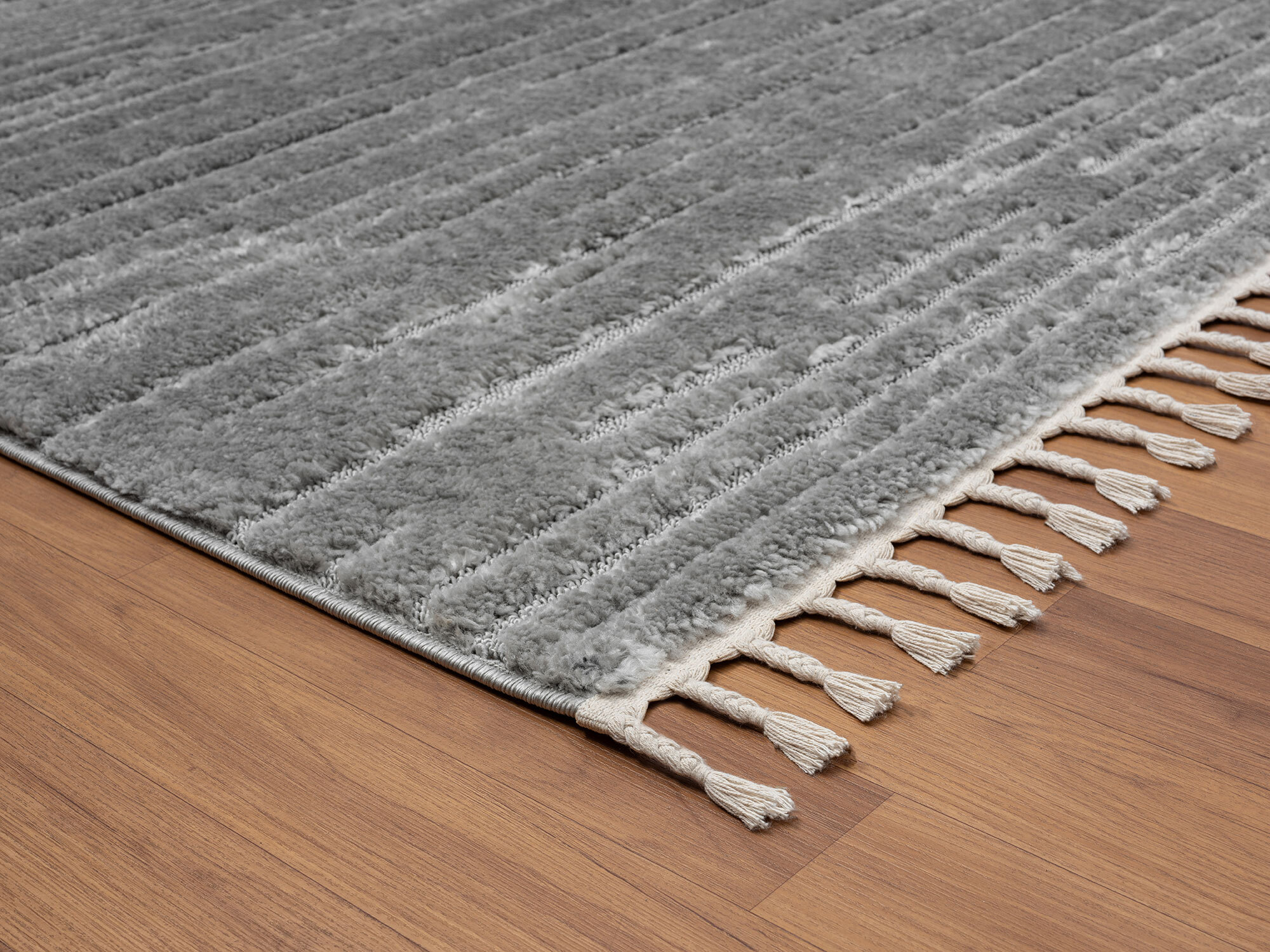 Serenade Grey Striped Rug