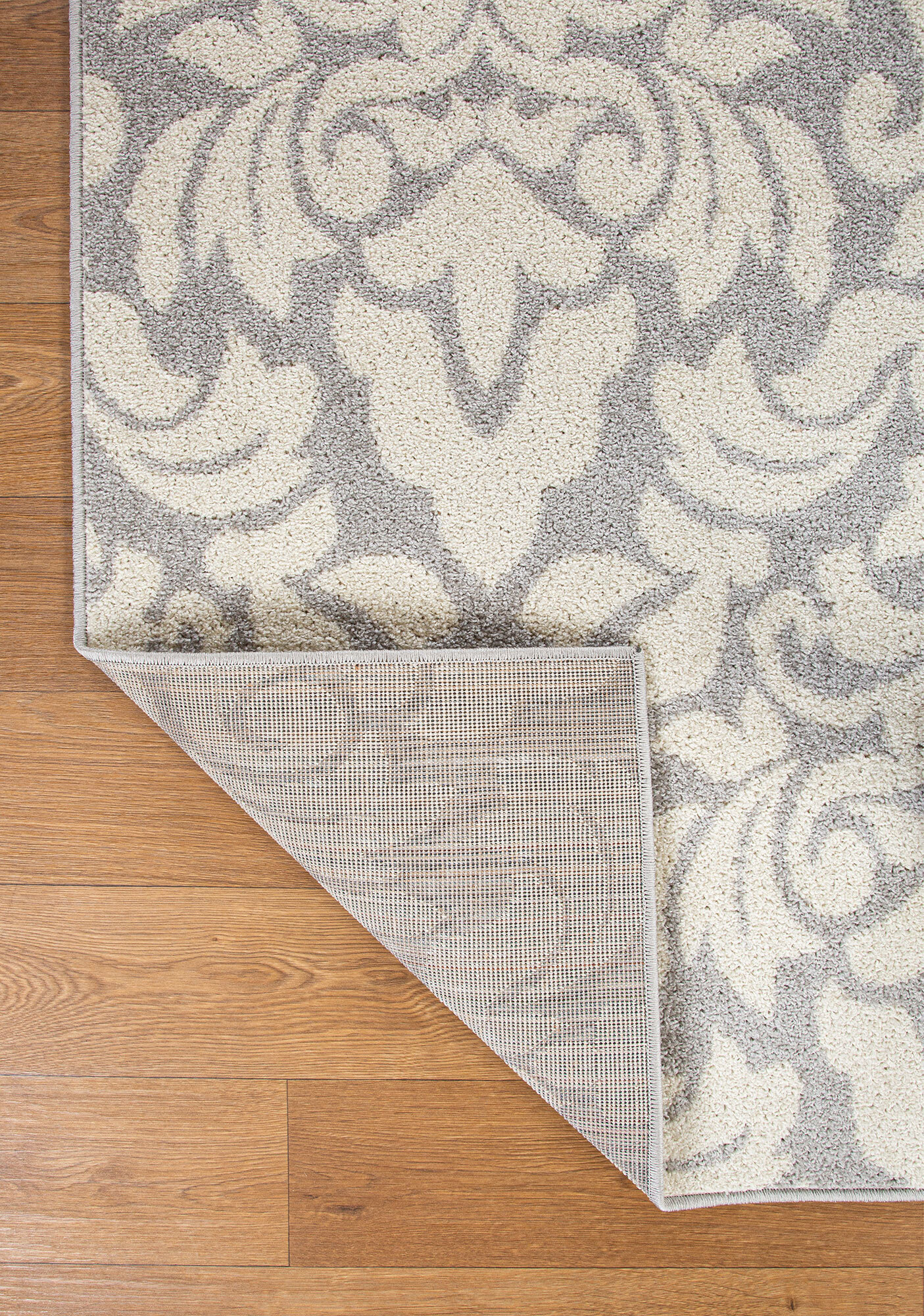 Large View Sandy Contemporary Floral Rug
