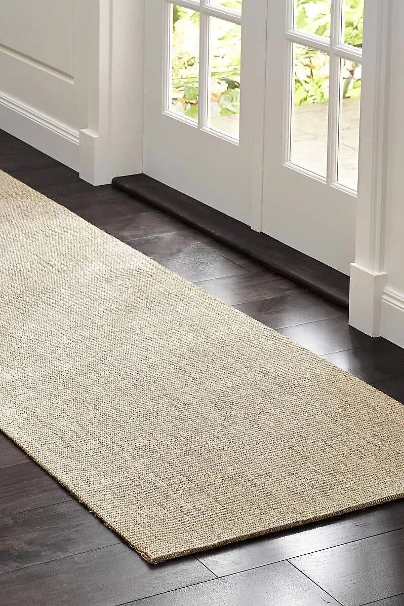 Large View Sisal Rubber Back Flatweave Rug