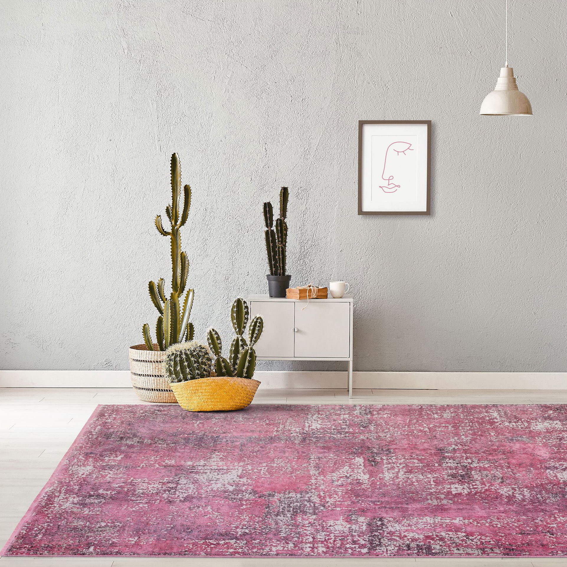 Large View Shay Contemporary Fringed Rug