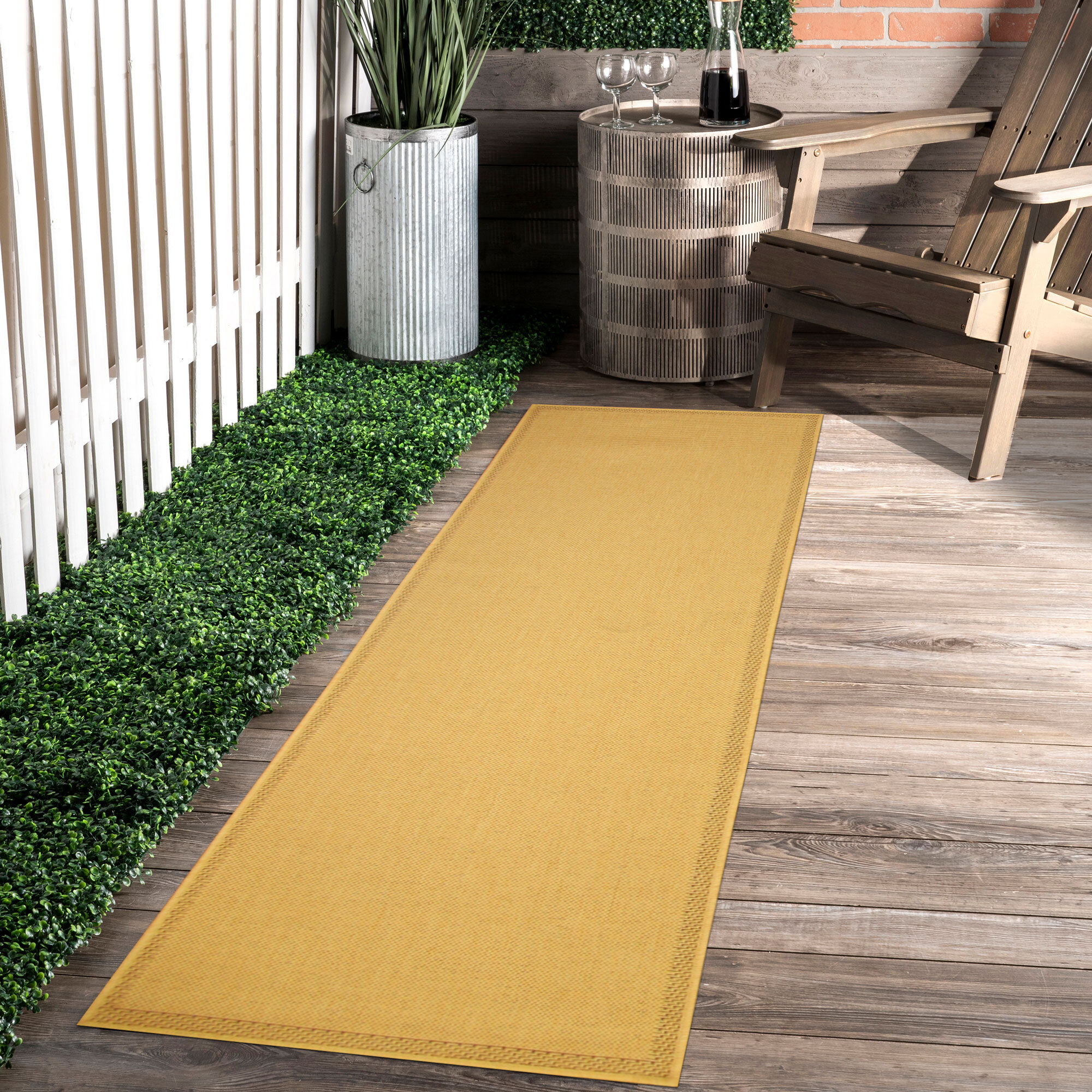 Large View Sama Plain Indoor Outdoor Rug