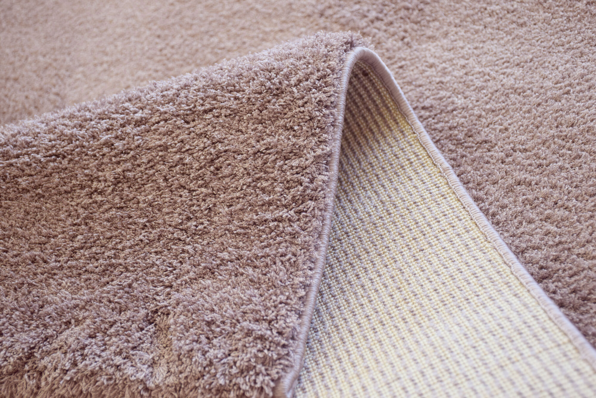 Large View Soft Plain Violet Thick Shaggy Rug