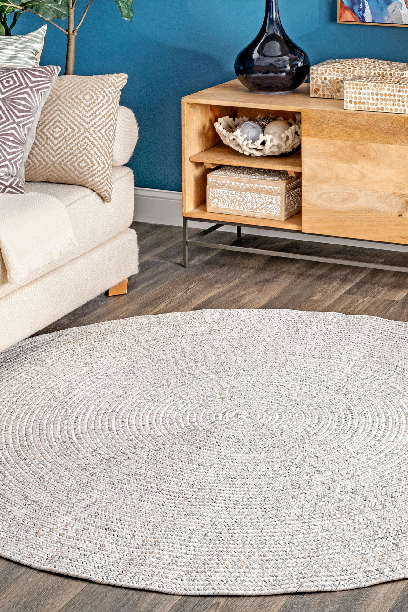 San Pietro Ivory Hand Braided Rug