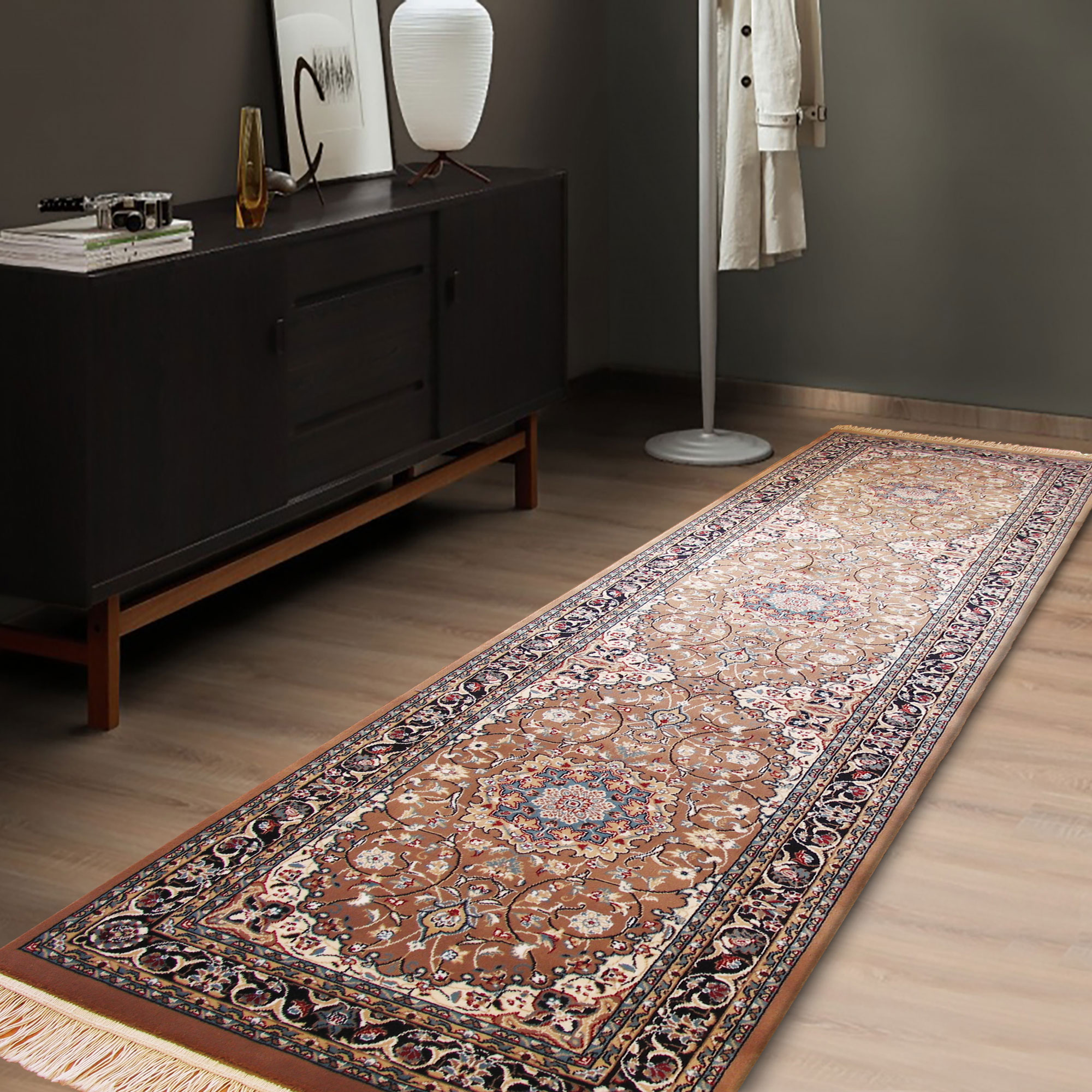 Tapis Brown Classic Medallion Rug