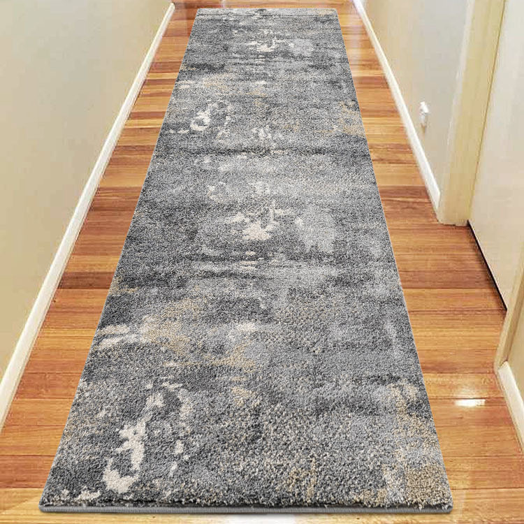 Large View Unique Modern Grey Abstract Rug