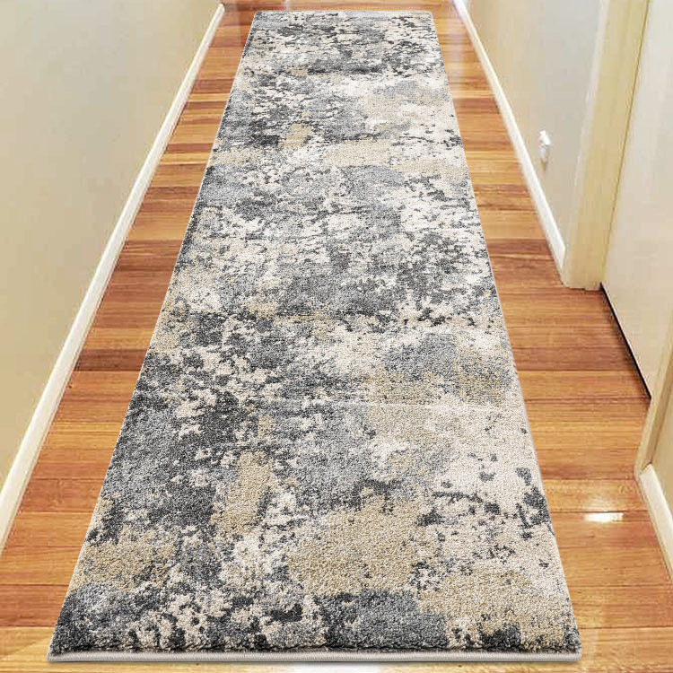 Large View Unique Modern Grey Abstract Rug