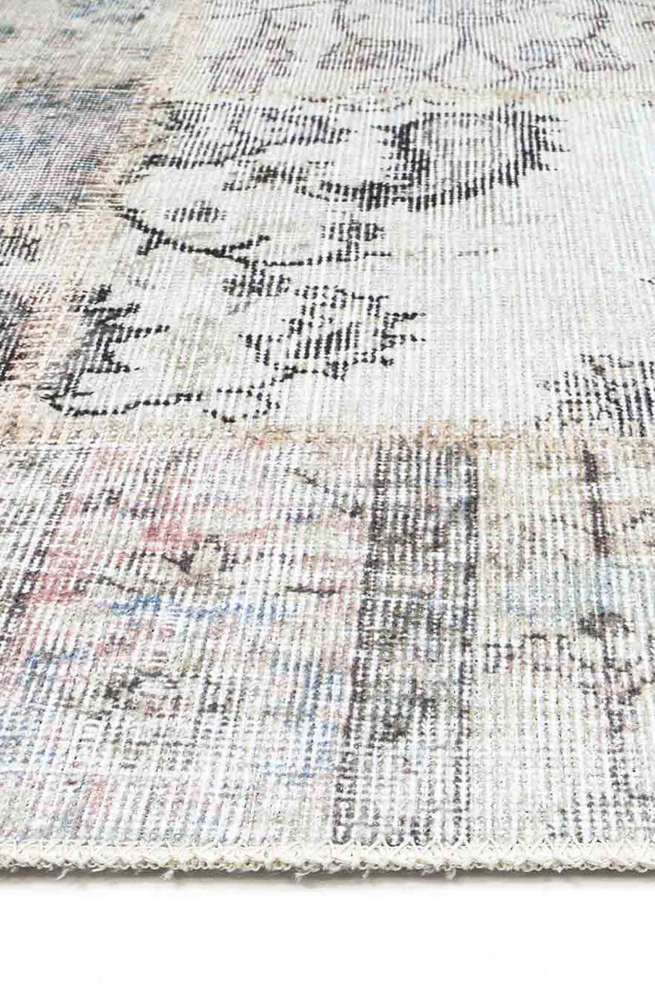 Large View Victoria Washable Patchwork Rug