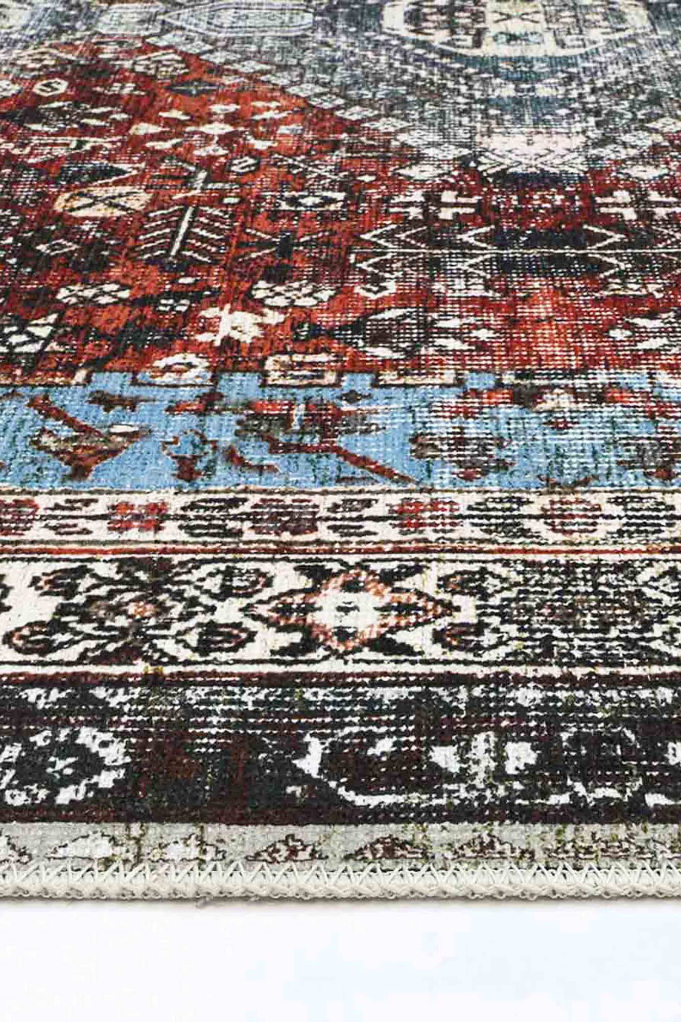Large View Victoria Vintage Look Cotton Rug