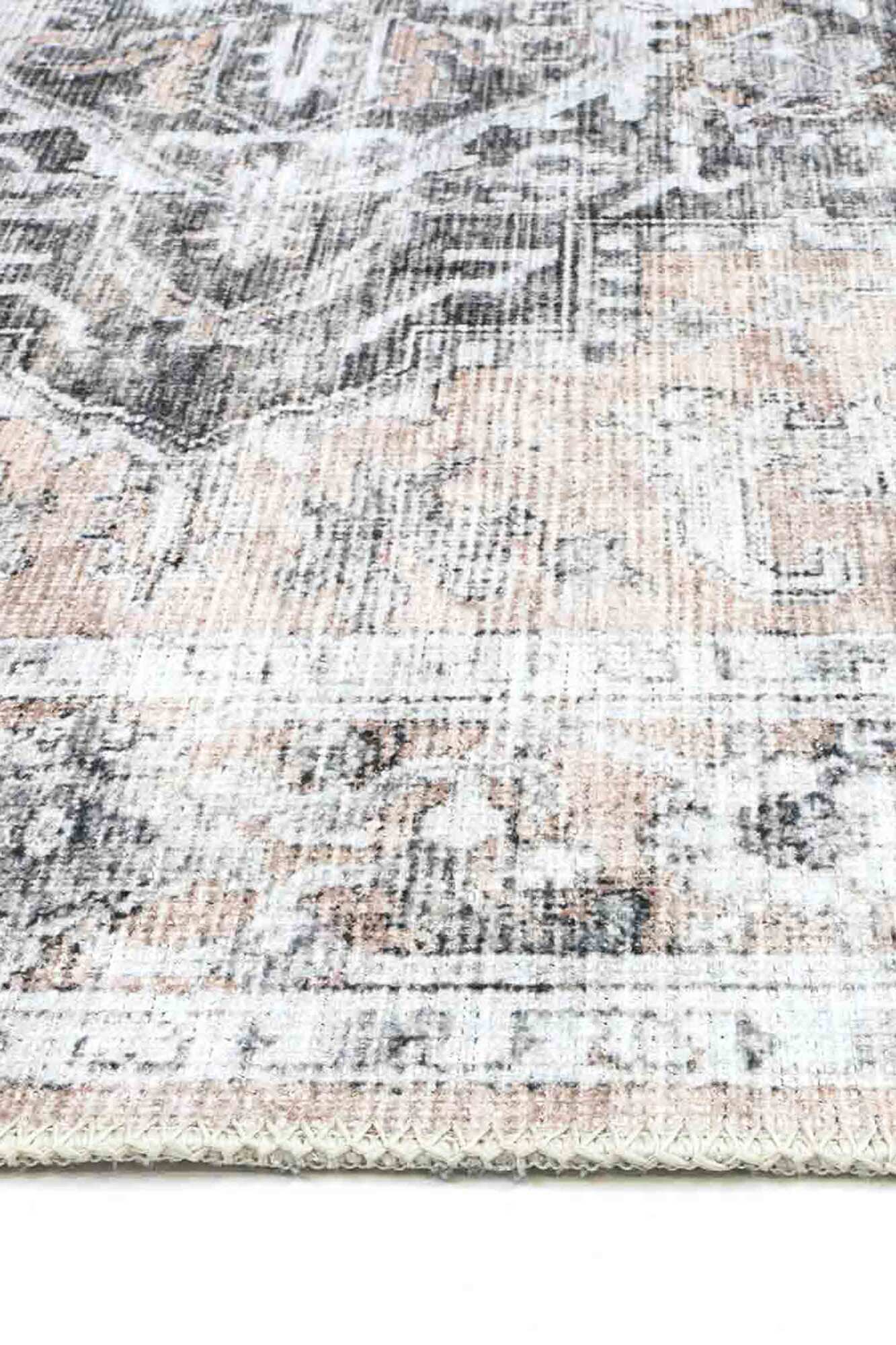 Large View Victoria Pink Vintage Cotton Rug