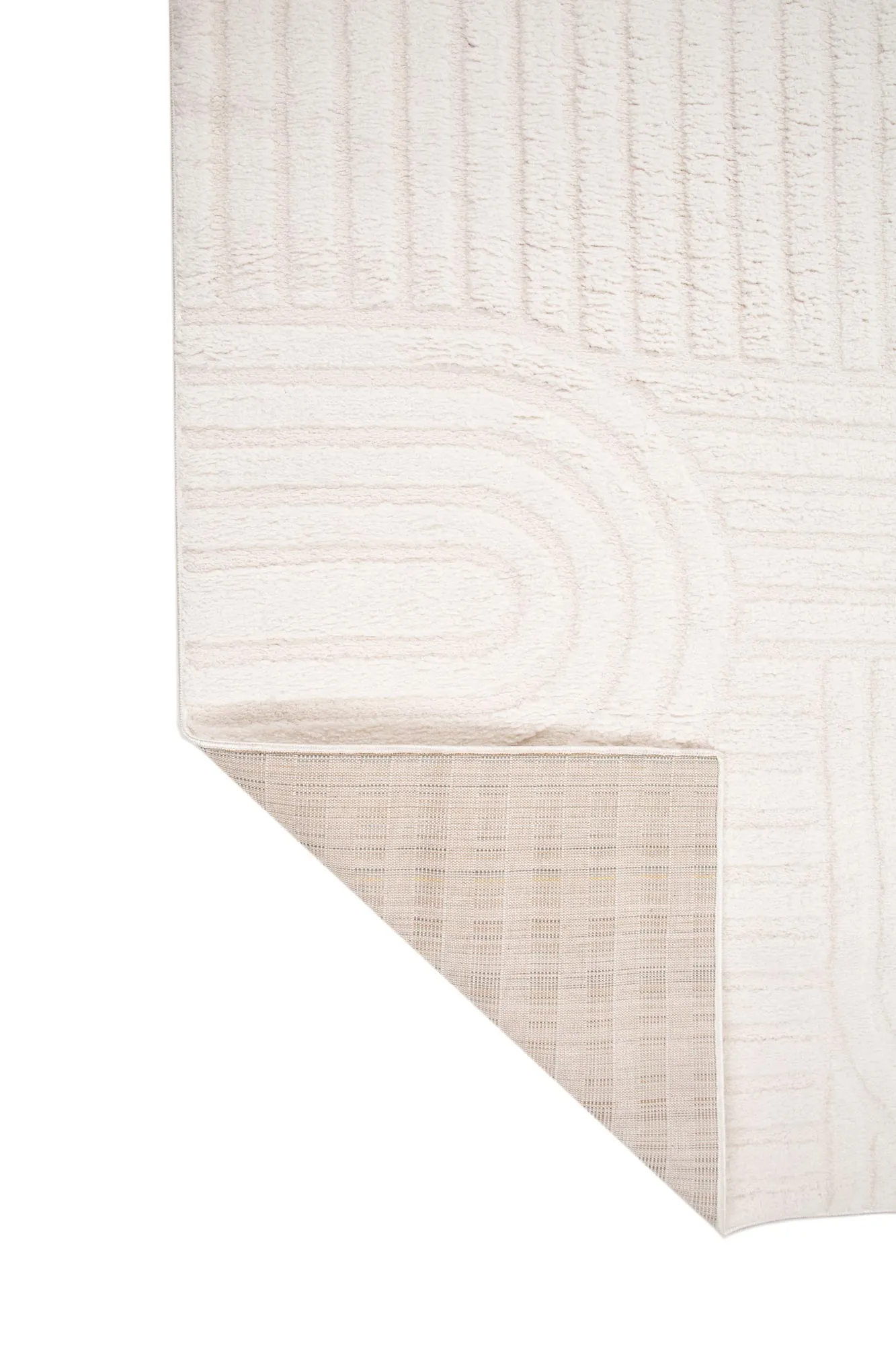Viper White Modern Arch Rug