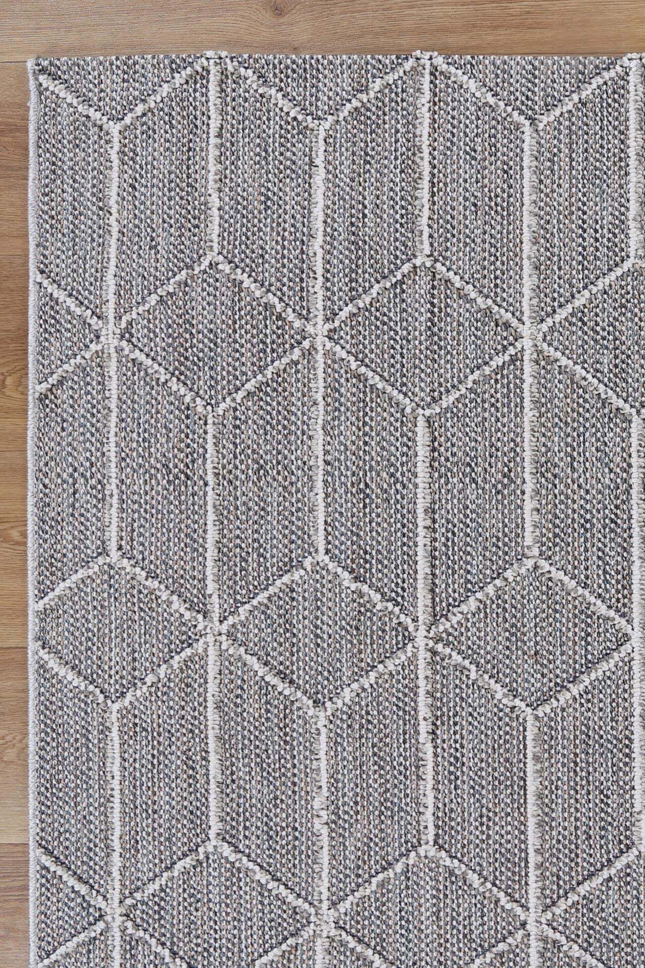 Large View Viva Geometric Flatweave Rug