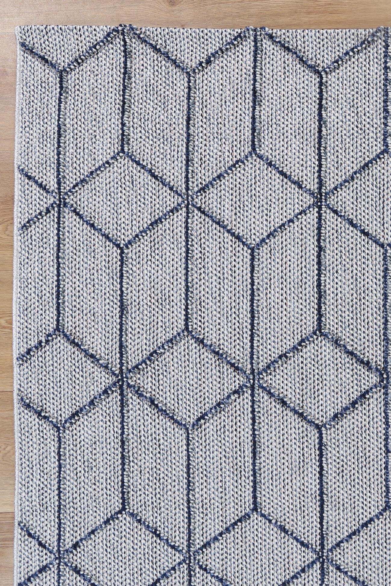 Large View Viva Geometric Flatweave Rug
