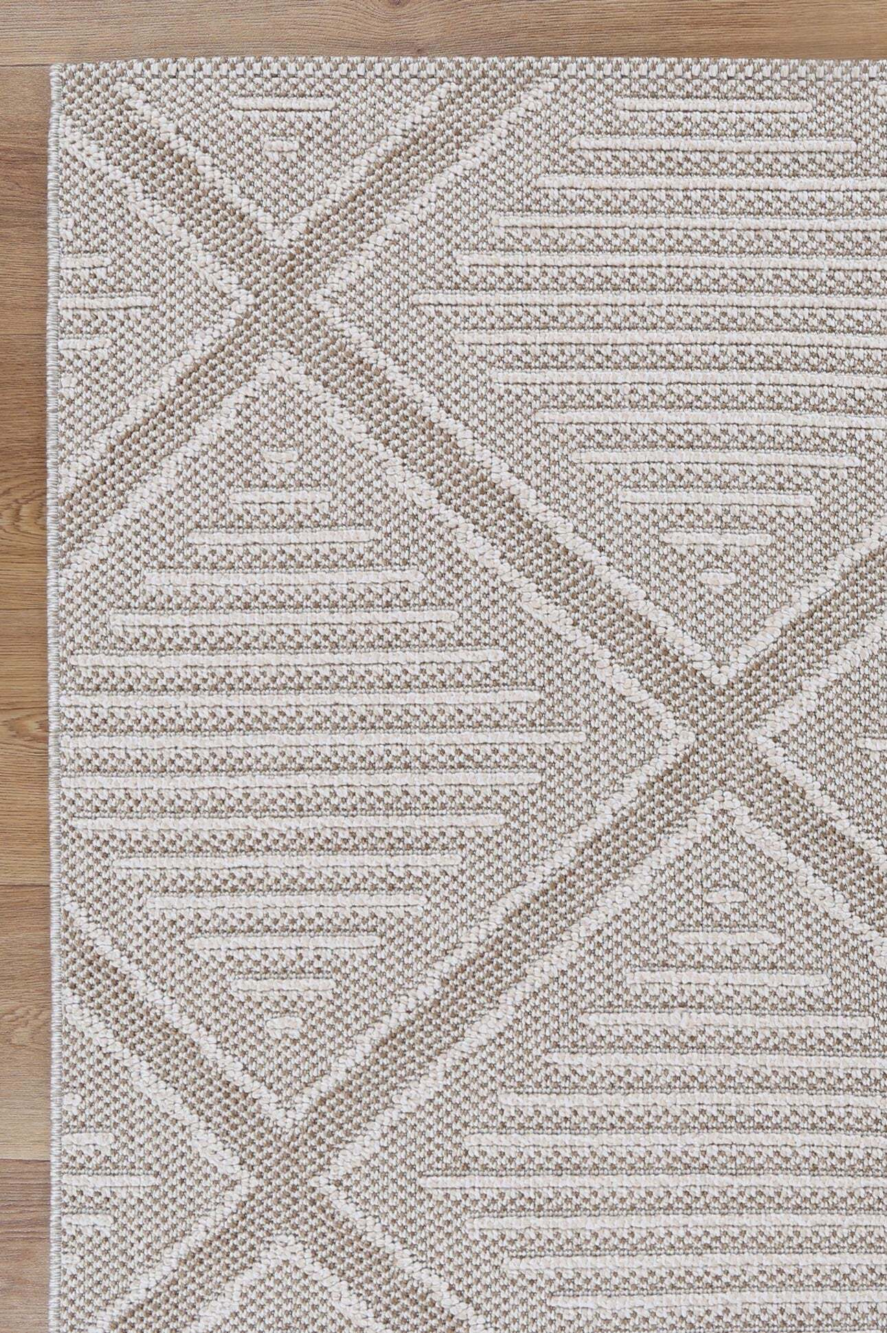 Large View Viva Geometric Flatweave Rug