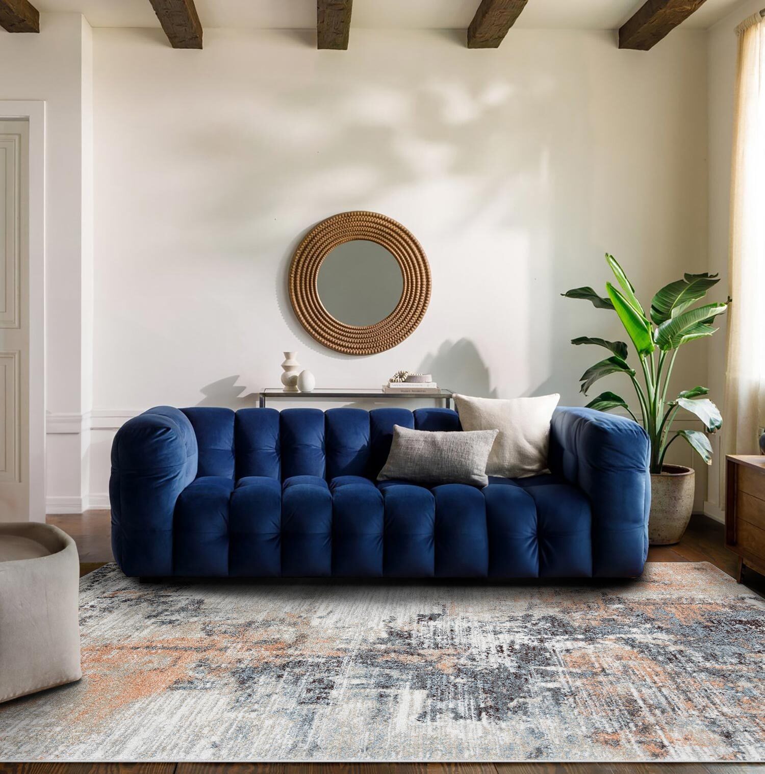 Large View Vivid Modern Abstract Rug