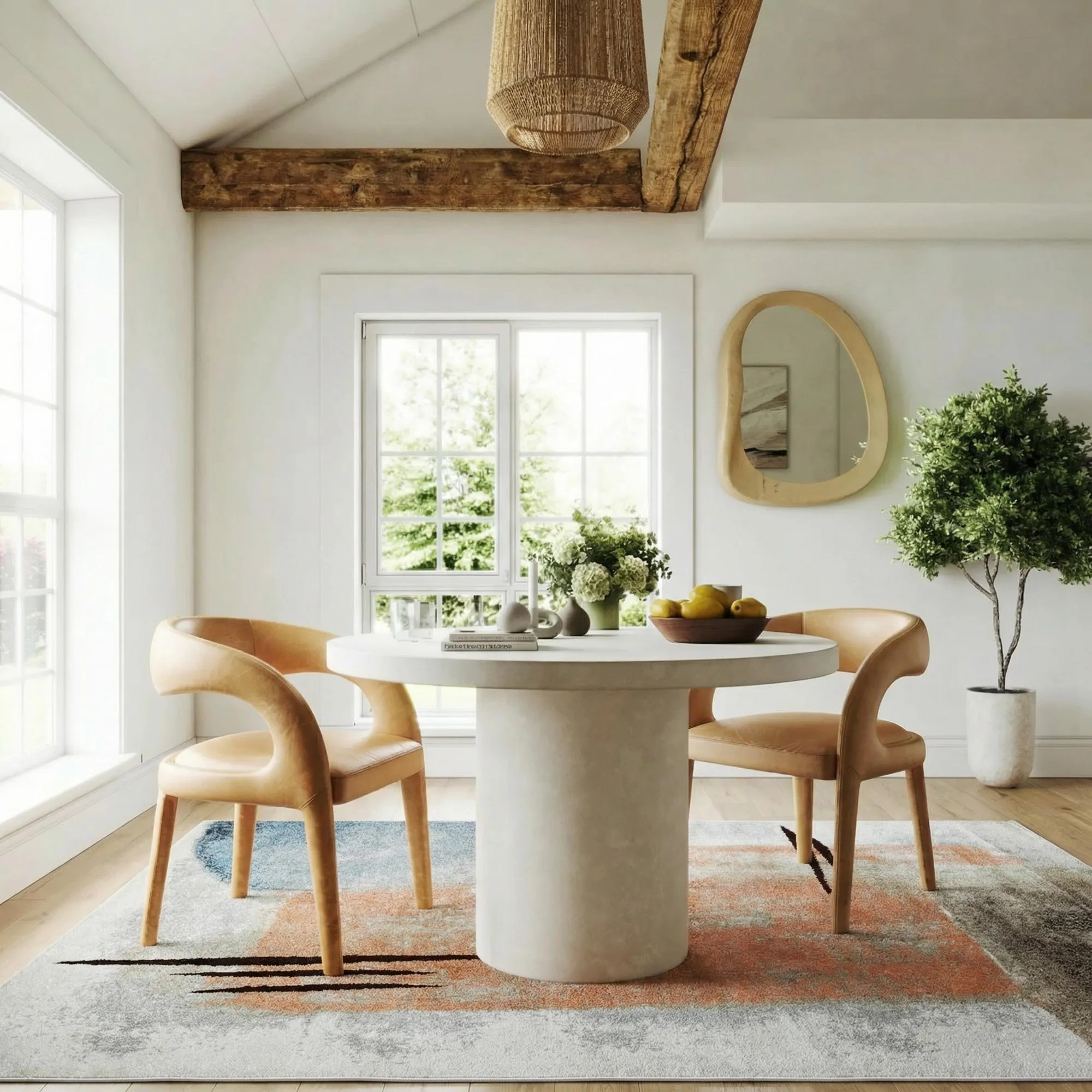 Vivid Contemporary Painterly Rug