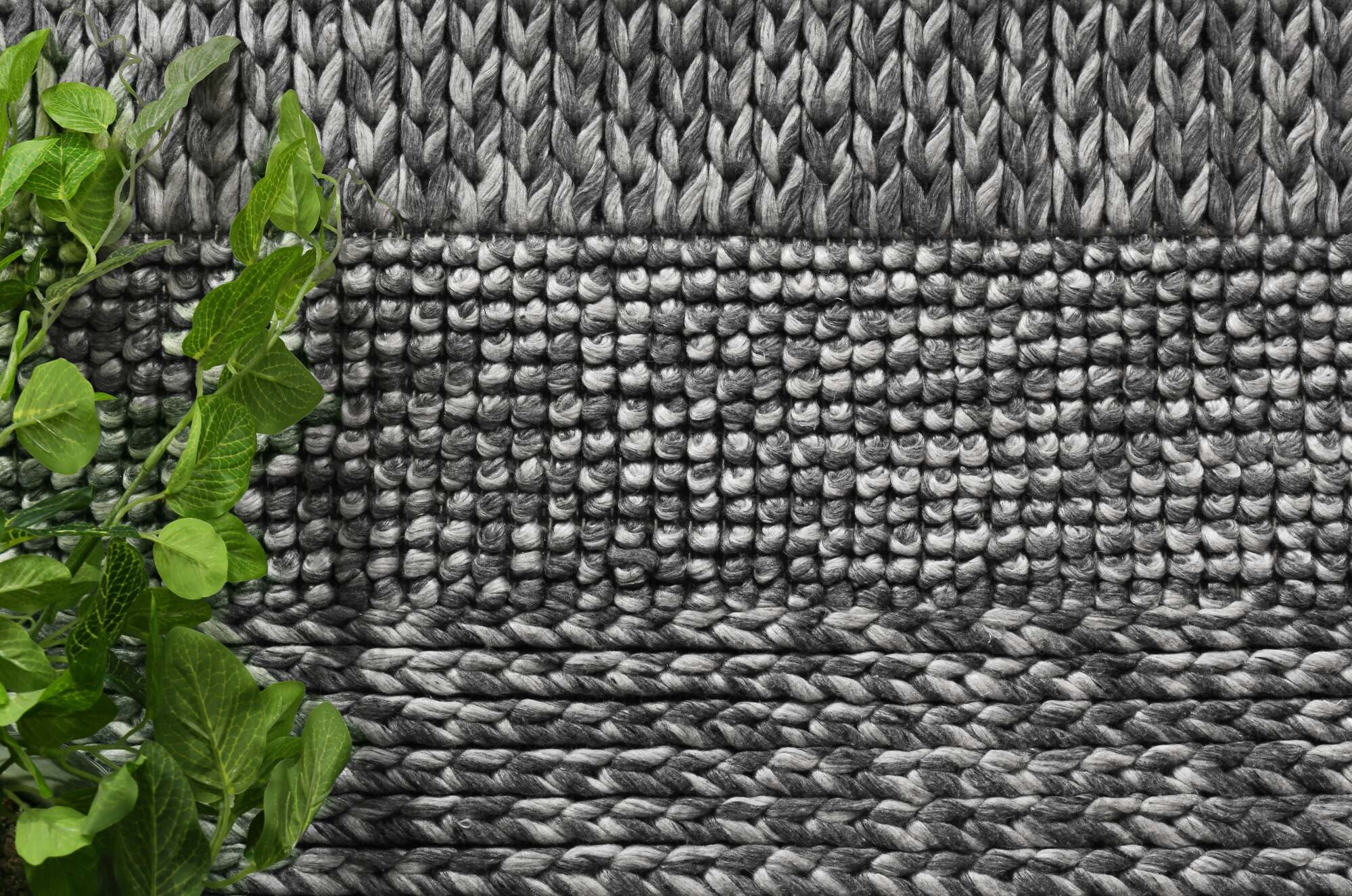 Large View Zuri Charcoal Hand Loomed Rug