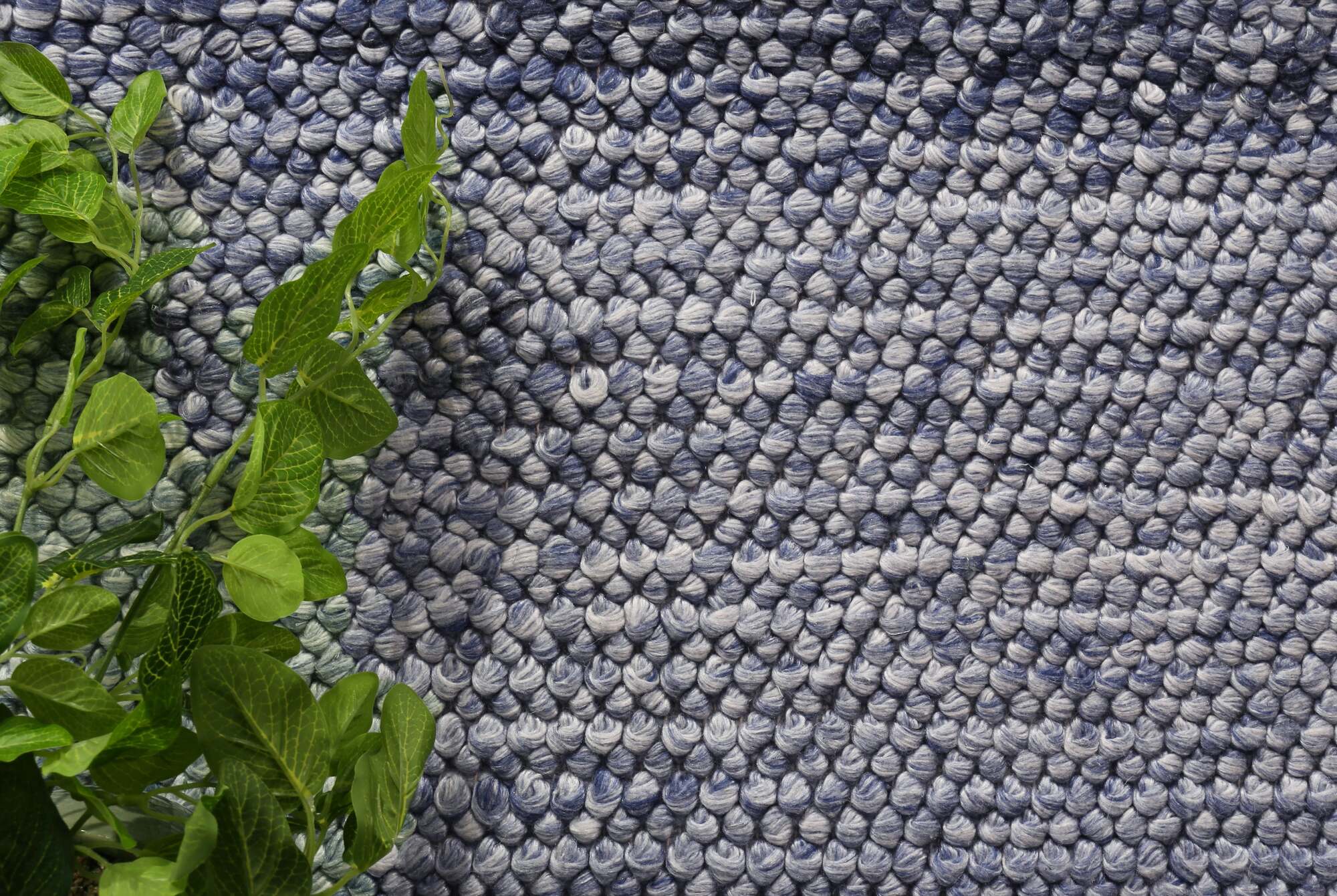 Large View Zuri Blue Hand Loomed Rug