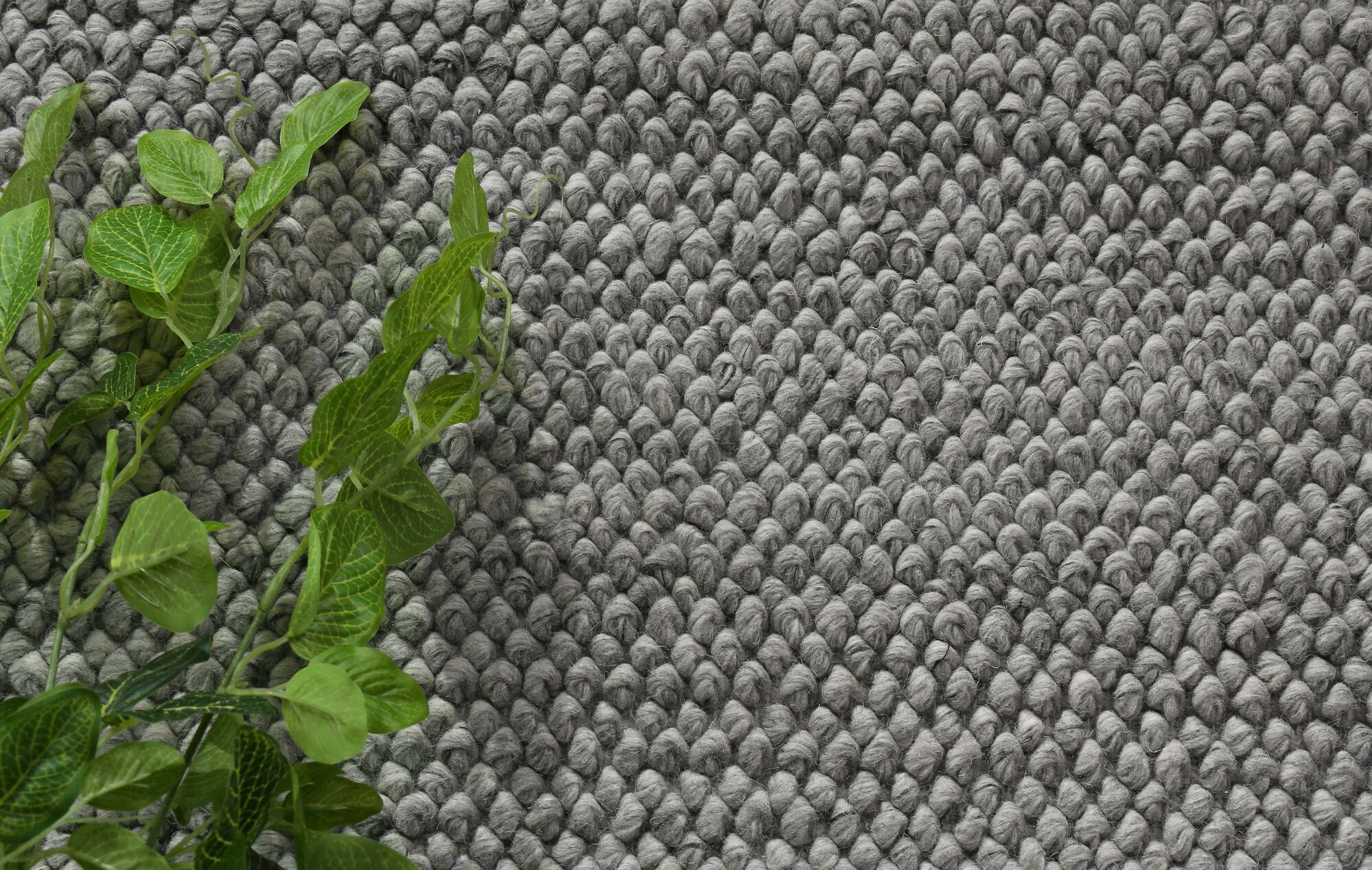 Large View Zuri Grey Hand Loomed Rug
