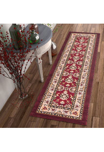 Atlanta Red Traditional Floral Rug