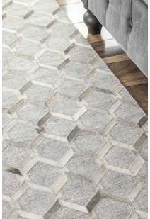 Atlas Hand Stitched Leather Rug