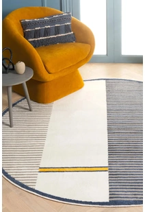 Alfa Modern Striped Rug ALF62064-W