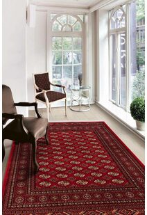 Red Tribal Afghan Medallion Rug