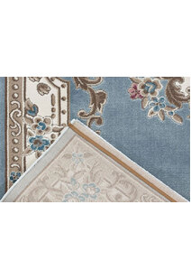 Abbie Blue Aubusson Floral Rugs