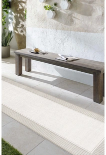Ambient Tan Border Rug AO4808-W