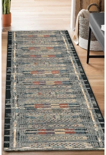 Aperto Grey Tribal Rug APE821-E