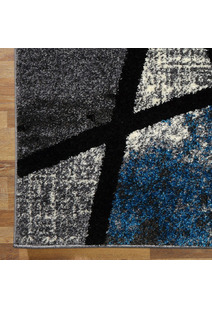 Aria Blue Modern Abstract Rug