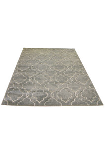 Bonnie Modern Grey Trellis Rug