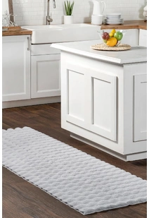 Bubble Washable Rug BUBPLA-SIL