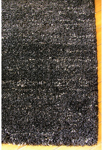 Boston Plain Black Modern Rug