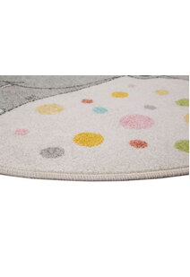 Candy Elephant Kids Round Rug