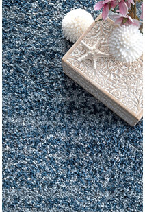 Charles Blue Moroccan Shaggy Rug