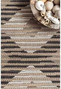 Carlo Geometric Striped Rug