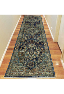 Danny Navy Classic Medallion Rug