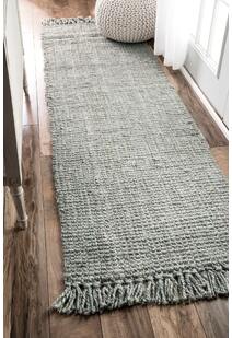 Dyed Jute Grey Hand Woven Rug