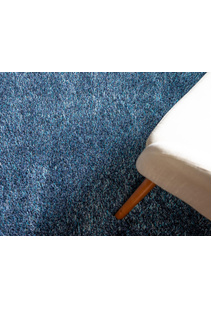 Dream Plain Blue Shaggy Rug