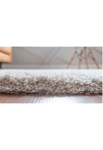 Dream Plain Beige Shaggy Rug