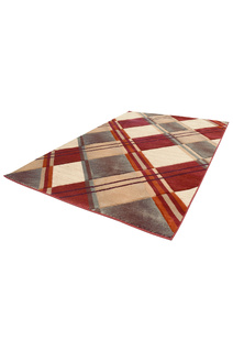 Eliza Carved Tartan Pattern Rug