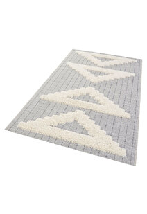 Evan Multi Texture Geometric Rug