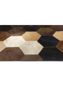 Elena Cow Hide Leather Rug