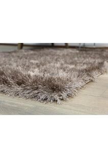 Elisa Silky Soft Brown Shaggy Rug